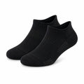 Chaussettes basses 35-38 en textile noir respirant pour sport