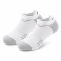 Chaussettes basses 35-38 en textile blanc et gris - maille respirante pour sport et quotidien