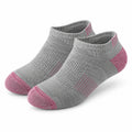 Chaussettes basses 43-46 en maille textile gris rose - confort respirant