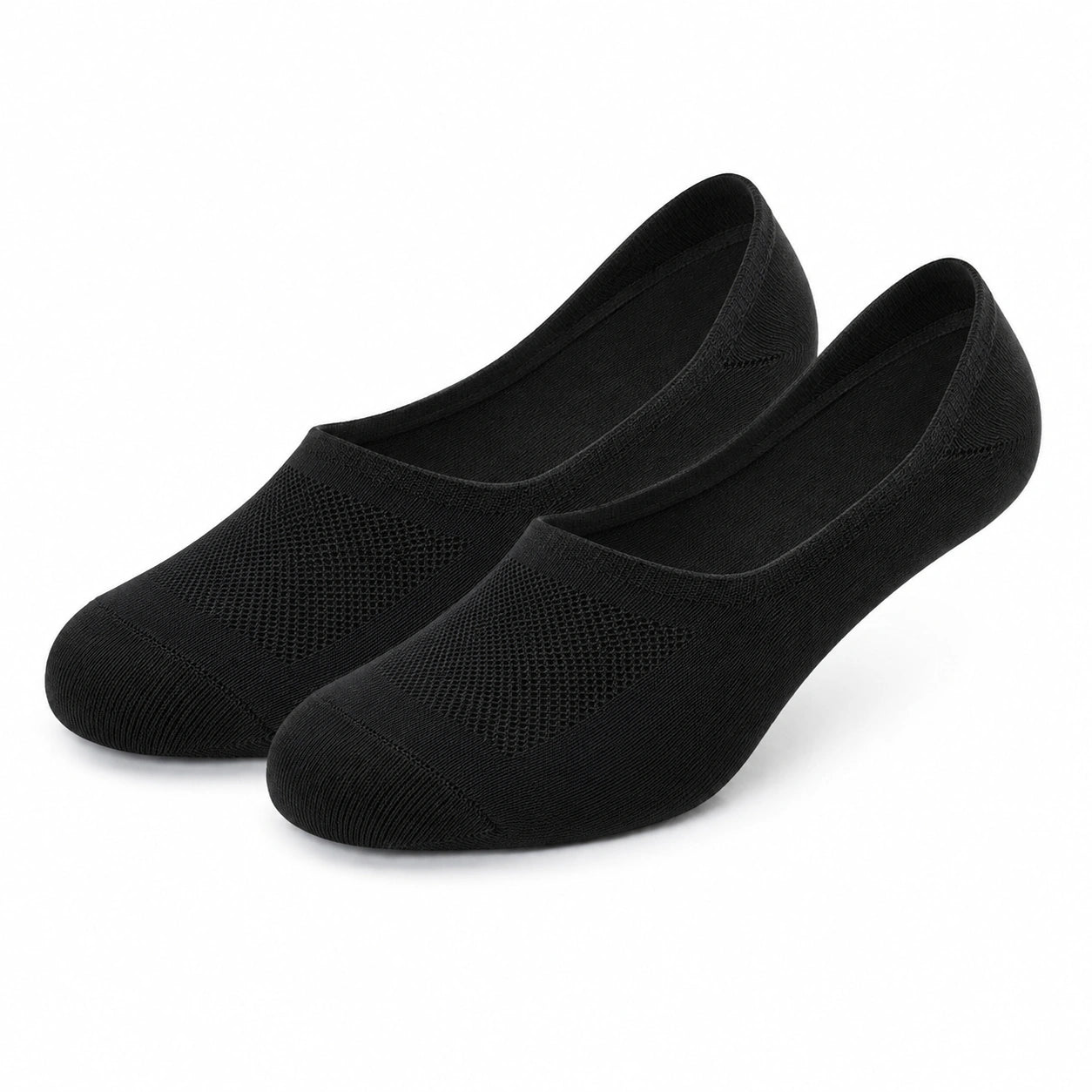 Chaussettes invisibles 35-38 en maille noire respirante pour usage quotidien