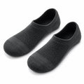 Chaussettes invisibles 35-38 en maille textile noire à motif géométrique pour usage quotidien
