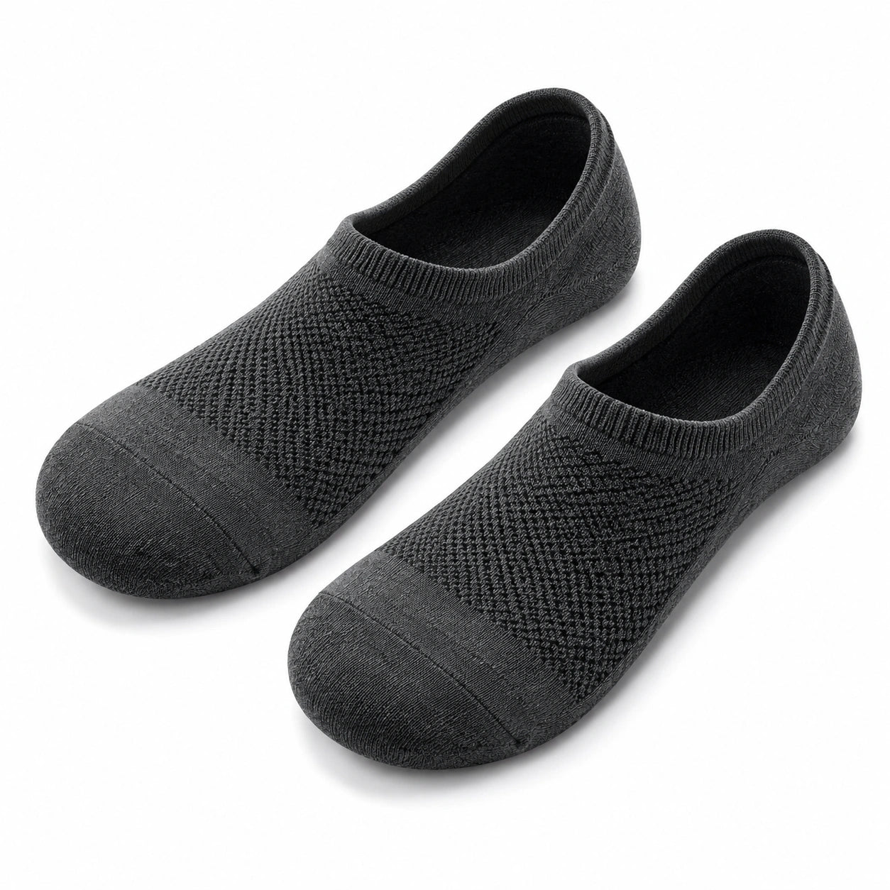 Chaussettes invisibles 35-38 en maille textile noire à motif géométrique pour usage quotidien