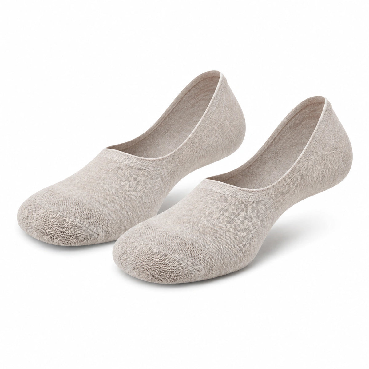 Chaussettes invisibles 39-42 en maille beige pour chaussures basses