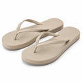 Tongs 36/37 en matière synthétique beige - légères pour plage et loisirs