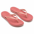 Tongs 42/43 en mousse synthétique rose corail à brides pour plage et loisirs